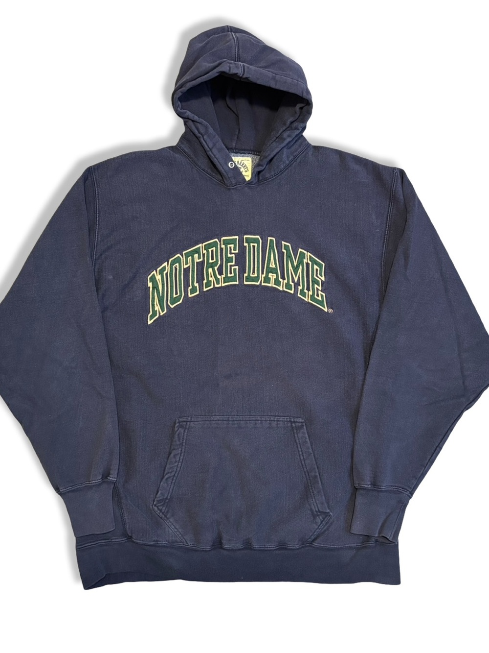 Vintage 90s Notre Dame Navy Heavyweight Hoodie
